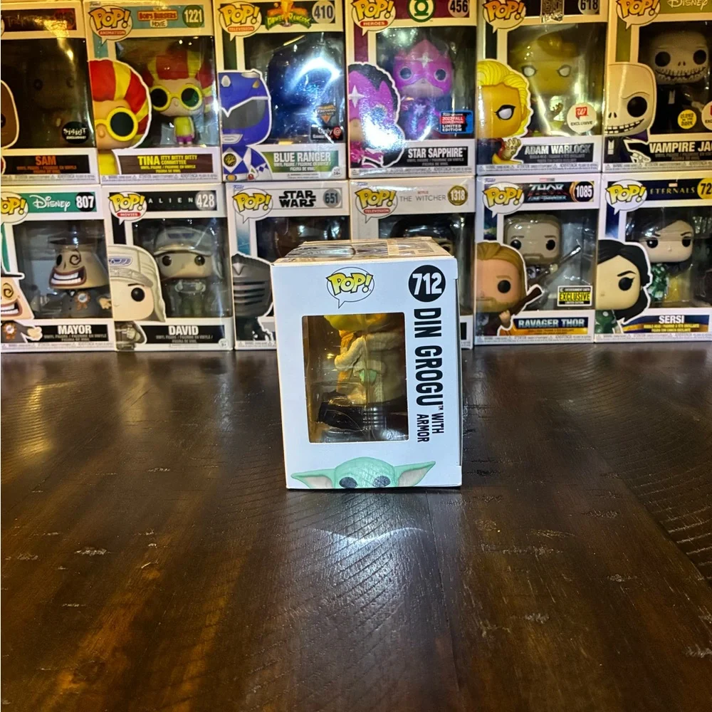 Funko POP! Star Wars The Mandalorian Din Grogu with Armor #712 vinyl
